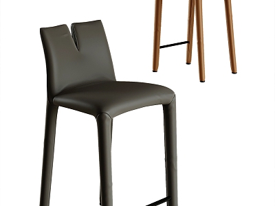 Modern Bar Chair 3d model