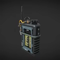 Tactical Weapon Control Unit Featuring NRK2 MC2 Antenna and Yellow Text Display Screen 3d model