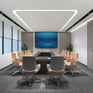 Modern Conference Room 3d model