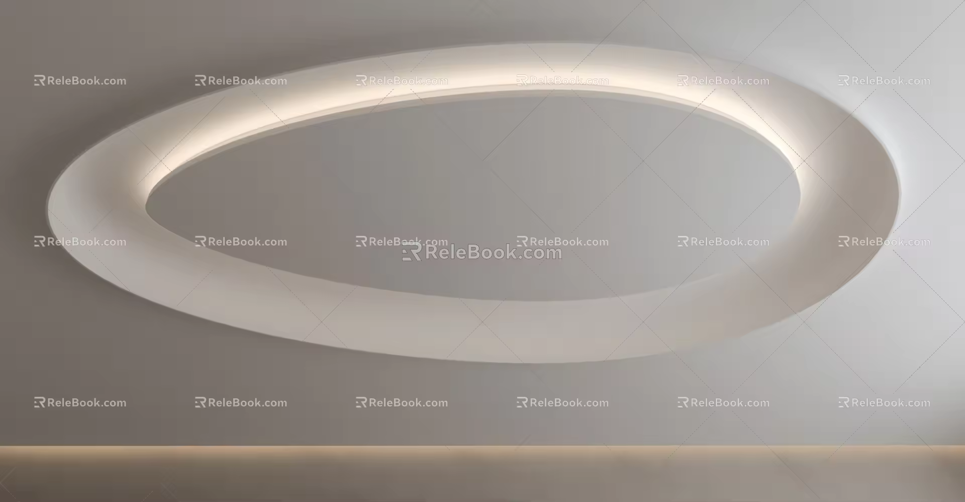 Modern Ceiling Special-shaped Ceiling Egg-shaped Ceiling 3d model
