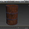 Industrial Rusty Metal Barrel Designed For Heavy Duty Storage Purposes
