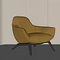 Modern Accent Chair Mustard Yellow Velvet Upholstered Black Metal Legs Contemporary Design