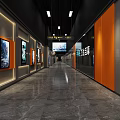 Modern Cinema Interior With Welcome Sign Movie Posters Ticket Machines And Film Reality Dream Slogan