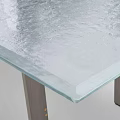 Modern Minimalist Dining Table With Marble Top And Sleek Metal Legs