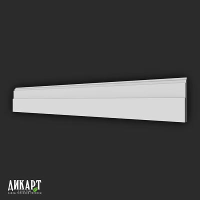 White Modern Architectural Component Smooth Trim For Interior Wall Decoration 3d model