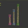 Columns Stone Columns Stone Columns Old Columns Roman Columns Roman Columns Classical Columns Greek Columns 3d model