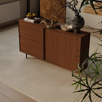 Modern Entrance Cabinet 3d model