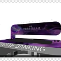 Private Banking Event Stage With Modern Lighting And Professional Backdrop Design 3d model