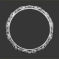 Elegant Ornate Silver Bracelet With Detailed Intricate Grape Leaf Vine Carvings