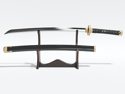 Japanese-style samurai sword Japanese war knife 3d model