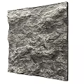 Gray Natural Stone Background Wall With Rough Surface Texture And Three Panel