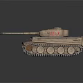 Historical Military Tank With Camouflage Paint Turret Cannon Tracks And Detailed Exterior Design
