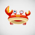 Red Crab Shaped Sports Equipment With Big Eyes For Kids Exercise Training