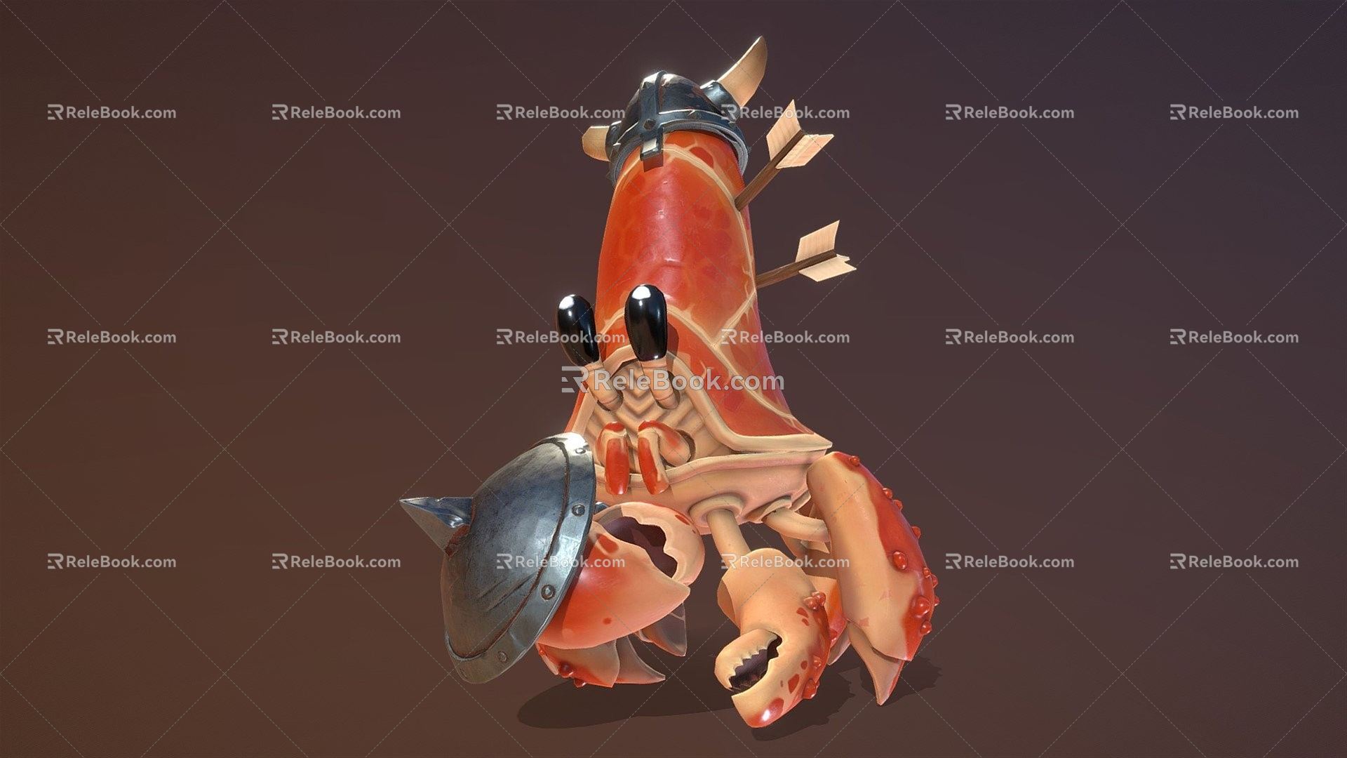 Modern Hermit Crab 3d model