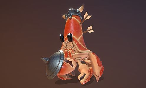 Modern Hermit Crab 3d model