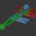 Sturdy Metal Hardware Tool With Spherical Ends And Stable Base Plate