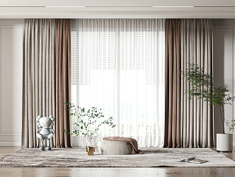 Modern Curtains 3d model