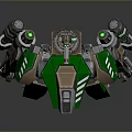 Mech Warrior Mech Soldier Machine Battlearm Mechanical Battlearm Machine Fighter Robot 3d model