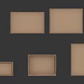 Various Sizes Brown Storage Boxes For Home Daily Organization And Practical Use Needs