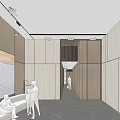 Modern Hall Lobby 3d model
