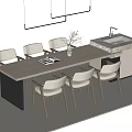 Modern Bar Counter With Wooden Top Comfortable Chairs And Marble Sink Design