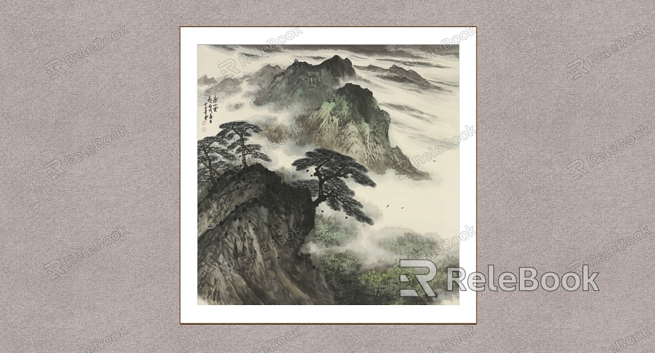 Decorative Painting Lushan Fengyun Lu Xingtang Landscape Painting model