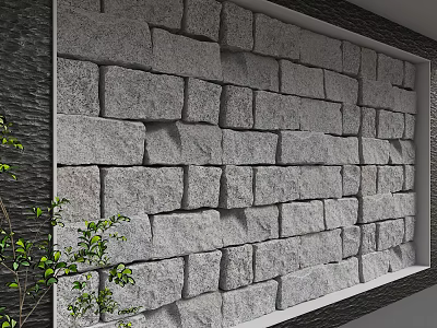 Modern background wall 3d model