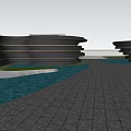 Community gate 3d model