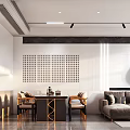 Modern Office Interior Design With Minimalist Desk Bookshelf And Pendant Lighting