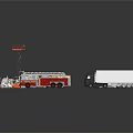 Various Toy Car Models Including Trucks Fire Engines Buses And Vans On 3d model