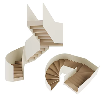 Modern Home Stairs 3d model