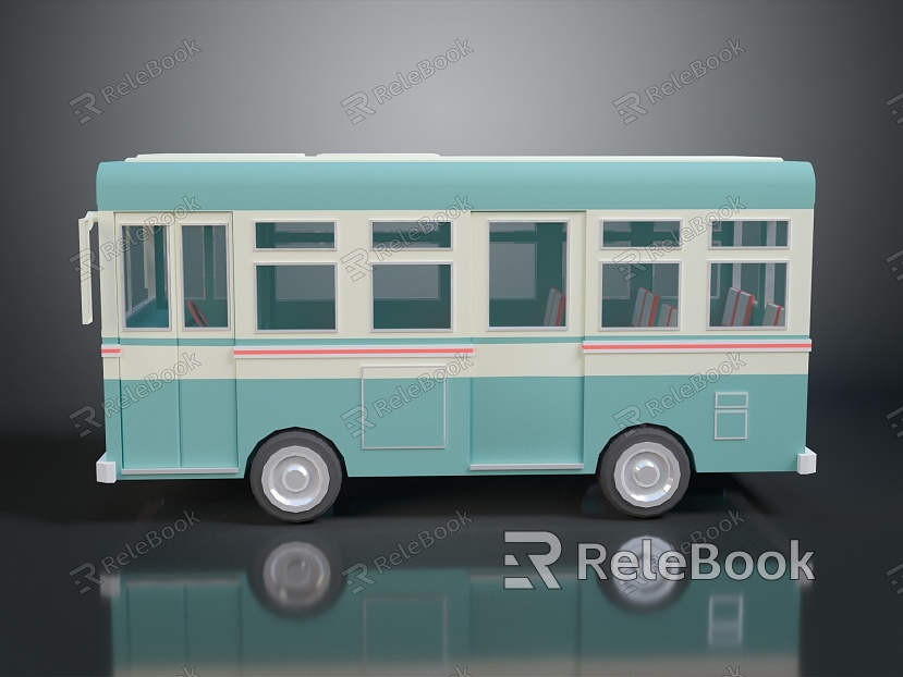 Bus Large Bus CMB Medium Van Large Van Bus School Bus Van Box Car model