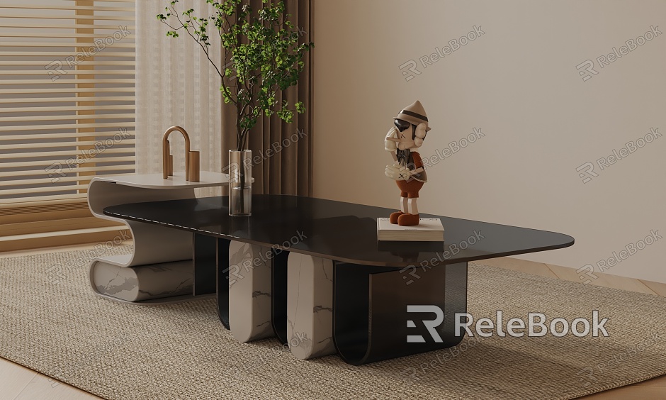 Modern coffee table model