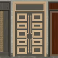 Elegant Classic Double Doors With Various Designs Decorative Panels Metallic Finishes