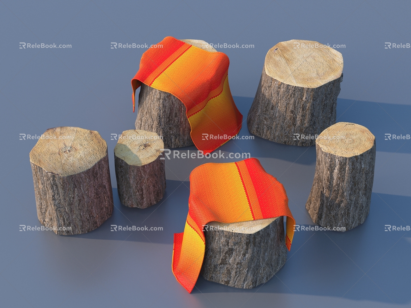 Wood Wood Wood Wood Wood Pile 3d model