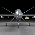 Chinese Emergency Drone With Gray And Green Body Long Wings And Propeller