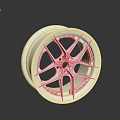 High Quality Automotive Alloy Car Wheel With Modern Spoke Design And Chrome Finish