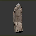 Modern Beige Vest And Wide Leg Pants With Collared Shirt Fashion Ensemble