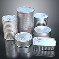 Household Metal Storage Cans With Various Shapes And Lids For Daily Use