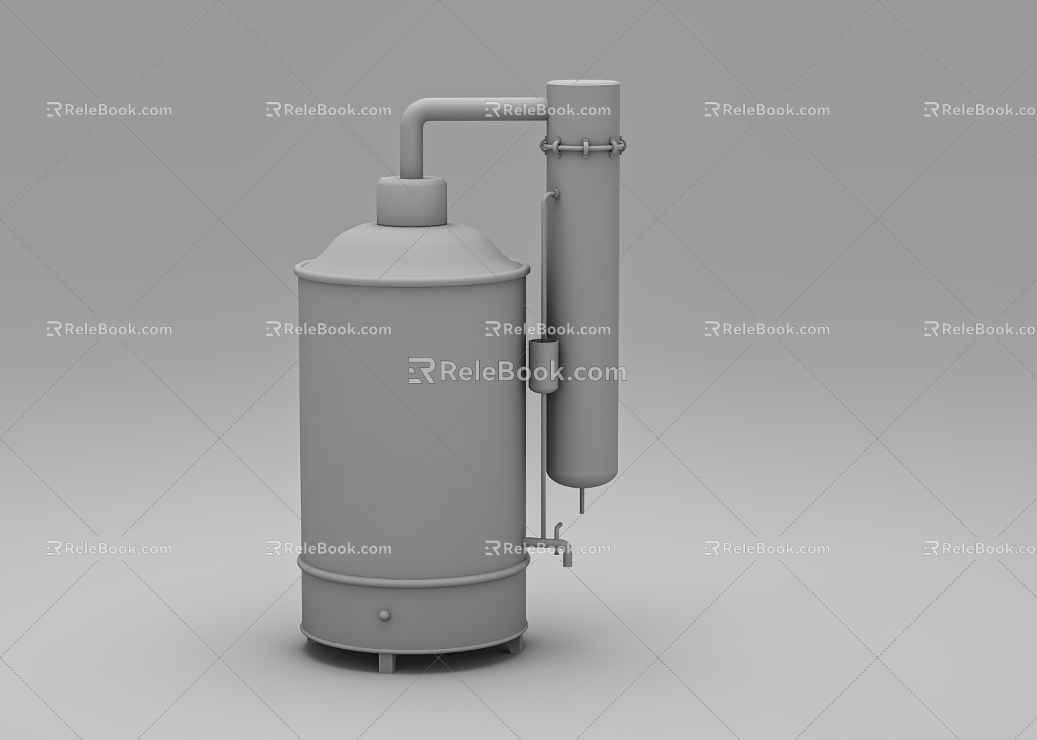 Electric heating water distiller 3d model