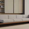 Three-seat sofa 3d model