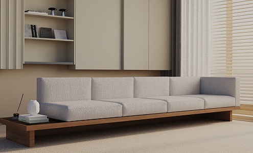 Three-seat sofa 3d model