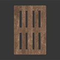 Sturdy Wooden Pallet With Slatted Design For Home Storage And Organizing Needs