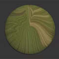 Green Cylindrical Bamboo Stem With Jointed Structure And Natural Texture On Dark Background