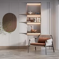 Modern single sofa single chair 3d model
