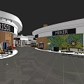 Spacious Shopping Mall Hall Featuring X SHOW LUXE A Exhibition Areas and Circular Ceiling Lights