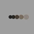 Light To Dark Colored Wooden Components With Wood Grain Textured Panels And Round Balls