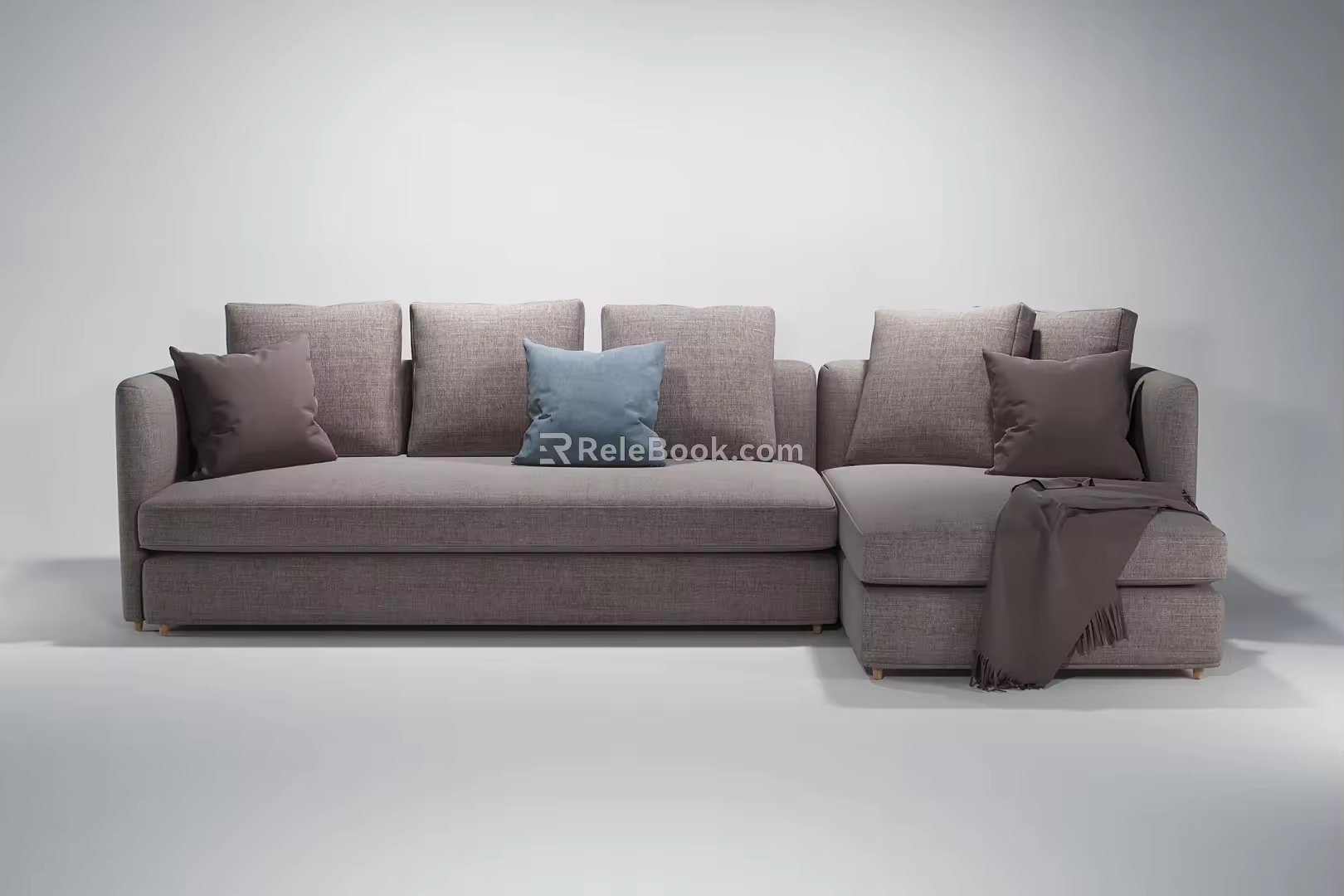 European Style Simple Sofa 3d model