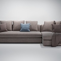 European Style Simple Sofa 3d model