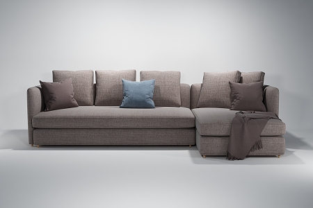 European Style Simple Sofa 3d model